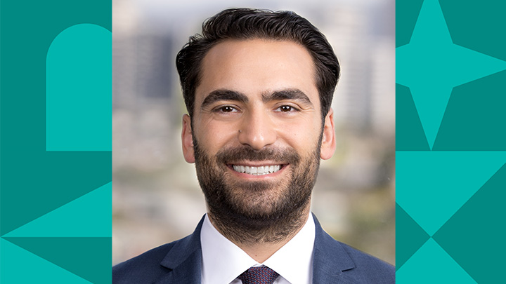 man with beard smiling